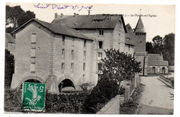 SAINT PIAT  --1915 -- Le Moulin Et L'église   ..........cachet.........à Saisir - Sonstige & Ohne Zuordnung