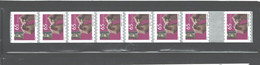 CANADA 2002 GUTTER STRIP OF 8 #1928I MNH - Roulettes