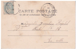 RARE  CACHET POSTAL AYANT CIRCULE LE 1ER JANVIER 1905 SUR CPA FONTAINE DE VAUCLUSE - LE LAC - Lettres & Documents