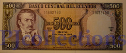 ECUADOR 500 SUCRES 1988 PICK 124A UNC - Ecuador