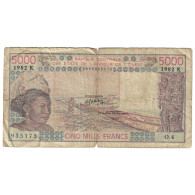 Billet, Communauté économique Des États De L'Afrique De L'Ouest, 5000 Francs - West-Afrikaanse Staten