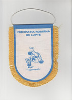 Romania - Federatia Romana De Lupte / Fanion / Penant - Apparel, Souvenirs & Other