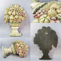 + COUPE DE FRUITS EN BOIS SCULPTE + Sculpture Fruit Décoration - Wood