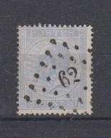 BELGIË - OBP - 1865/66 - Nr 18A  (PT 62 - (BRUXELLES  (MIDI)) - (T/D 15) - Postmarks - Points