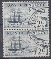 Ross Dependecy 1967 2c (pair) Used Ca Scott Base  (57999C) - Gebraucht