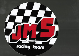 Autocollant Rare Grande  Taille Ecurie Jean Marc SMADJA Automobiles 24 Heures Du Mans 1977 JMS RACING TEAM - Uniformes Recordatorios & Misc