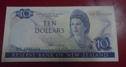 NEW ZEALAND, P  166dr ,  10 Dollars , ND 1981,  EF/ Almost UNC  SUP/presque Neuf, REPLACEMENT - Nouvelle-Zélande