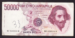 ITALIA 50000 LIRE BERRNINI TIPO 1 - 1986 P-113a3  Circ. - 50000 Lire