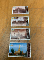 Laos Stamp Temple MNH From Hong Kong - FDC