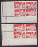 1946 + 1948 - COINS DATES - POSTE AERIENNE - YVERT N° 19 ** MNH - COTE = 70 EUR. - Poste Aérienne