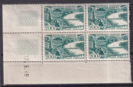 1949 - POSTE AERIENNE - COIN DATE YVERT N° 25 * MH (ADHERENCES SUR GOMME LEGEREMENT ALTEREE) - COTE = 95 EUR. - Airmail