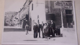 46 CARTE PHOTO FIGEAC 1949 RESTAURANT COMMERCES .. - Figeac