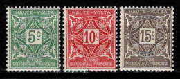 Haute Volta  - 1928  - Tb Taxe N° 11/12/13   - Neufs ** - MNH - Timbres-taxe