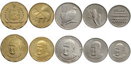 SAMOA 5 COINS SET 10 - 20 - 50 SENE 1 - 2 TALA 2011 UNC - Samoa