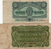 CZECHOSLOVAKIA 3,5 KORUN 1961  P-81,82 - Tsjechoslowakije