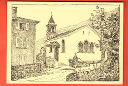 ZRF-02 Saxon Chapelle Protestante Et Ancienne école.  Dessin   NC GF - Saxon