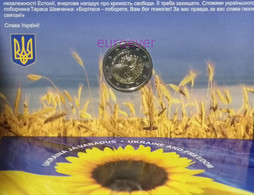 2 Euro Gedenkmünze 2022 Nr. 18 - Estland / Estonia - Slava Ukraini BU Coincard - Estland