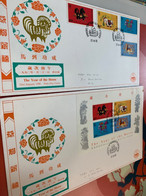 Hong Kong Stamp 1990 New Year Horses FDC - Covers & Documents
