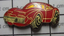 2622 Pin's Pins / Beau Et Rare / THEME : AUTOMOBILES / CORVETTE ROUGE - Corvette