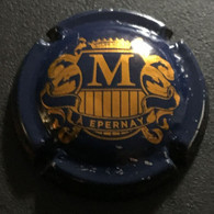 74 - 18x - Mignon Charles, Bleu Et Or-cuivré, Grand M, à Epernay Capsule De Champagne - Mignon, Charles