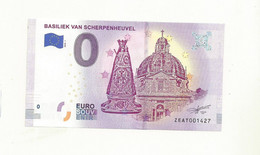 BILLET TOURISTIQUE ZERO EURO BASILIQUE VAN SCHERPENHEUVEL. - Sonstige & Ohne Zuordnung