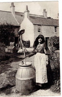 Channel Islands  , Postcard No 211 - Butter Making--LL  (LOUIS LEVY ) Not Postally Used ,white Back, Black And White - Sonstige & Ohne Zuordnung