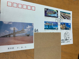 China Stamp Trains Cover Postally Used To Hong Kong - Covers & Documents