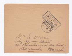 ENVELOPPE DE SAINT PIERRE ET MIQUELON POUR AVRANCHES DU 02/07/1926 - Covers & Documents