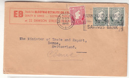 Irlande - Lettre De 1949 - Oblit Bail Atha Cliath - Exp Vers Bern - - Cartas & Documentos