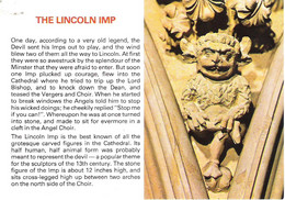 THE LINCOLN IMP, LINCOLN CATHEDRAL, LINCOLN, ENGLAND. UNUSED POSTCARD Ls4 - Lincoln