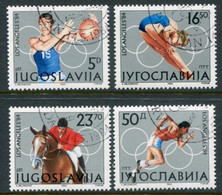 YUGOSLAVIA 1984  Olympic Games, Los Angeles  Used.  Michel 2048-51 - Oblitérés