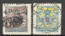 Portugal 1903 Emblema Da Sociedade De Geografia Com Coroa - Afinsa 01-02 - Gebruikt