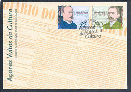Aristides Mota E Gil Sequeira Personalidades Do Movimento Autonómico Dos Açores. Político E Médico. Personalities Açores - Brieven En Documenten