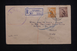 AUSTRALIE - Enveloppe En Recommandé De Thebarton Pour L'Italie En 1946 - L 126995 - Lettres & Documents