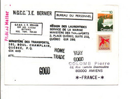 CANADA CARTE DU C C G S J.E. BERNIER POUR LA FRANCE 1978 - Variétés Et Curiosités