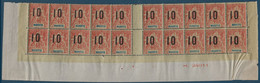 Colonies Type Groupe Mayotte Bande De 20 Bas De Feuille N°27/27Aa**/* Variété 1 & 0 Espacés Case 36 TTB - Neufs