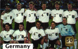 SCHEDA TELEFONICA CARTONCINO PHONECARD U.S.A. MCI GERMANY FOOTBALL TEAM - Collections