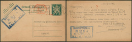 EP Au Type 50ctm Vert Lion Héraldique "V" Obl Mécanique Leuven + Cachet Privé "Brouwerij MBNA Rotselaar" > Manage - Postcards 1934-1951