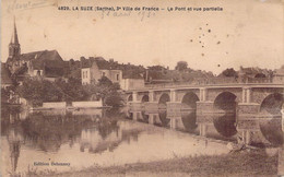 CPA - 72 - LA SUZE - Sarthe - 3èm Ville De France - Le Pont Et Vue Partielle - La Suze Sur Sarthe