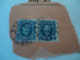 SWEDEN  USED  PAIR  STAMPS   1872--1910  P  WITH  POSTMARK STOCKHOLM - Other & Unclassified