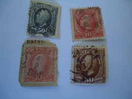 SWEDEN  USED    STAMPS   1872--1910  KINGS  WITH  POSTMARK 1 - Other & Unclassified