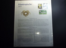 Belgie Belgique - 1978 - OPB/COB 1881/83  -  Philantropique - Feuillet D'art Rodan - Frappé Or Fin/  - Limited Edition - Luxevelletjes [LX]