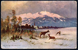 F9264 - Müller Jn. München Künstlerkarte - Winterlandschaft - Erika - Mueller, August - Munich