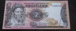 SWAZILAND  , P  2 ,   2 Emalangeni , ND  1974  , UNC , Neuf - Swaziland
