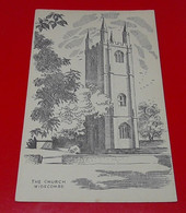 Vintage Printed Postcard Postale Carte Postkarte The Church Widecombe In The Moor Devon - Dartmoor