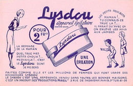 VIEUX PAPIERS BUVARD 13 X 21 CM LYSDOU APPAREIL EPILATOIRE MIREIL - Parfums & Beauté