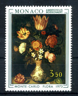 1973 MONACO SET MNH ** 916 Flowers, Flora, Fiori, Esposizione Internazionale Di Montecarlo - Unused Stamps