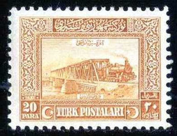 Türkiye 1926 P52 MNH Postage Due, Railroad Bridge Over Kizil Irmak | Locomotive, Railway, Steam Traction - Timbres-taxe