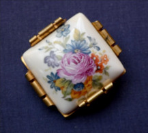 Broche Ancienne Porcelaine De Limoges - Sonstige & Ohne Zuordnung