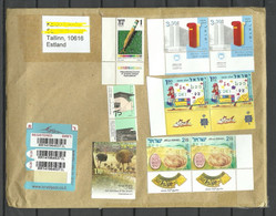 ISRAEL 2022 Registered Cover To Estonia With Many Stamps - Covers & Documents